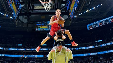 Mac McClung has won the 2023 AT&T Slam Dunk Contest with a multiple perfect score performance. #StateFarmSaturdayNever miss a moment with the latest news, tr...